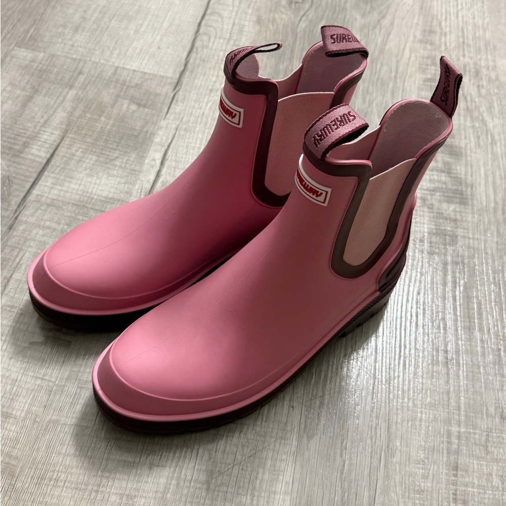Burgundy Lug Sole Boots